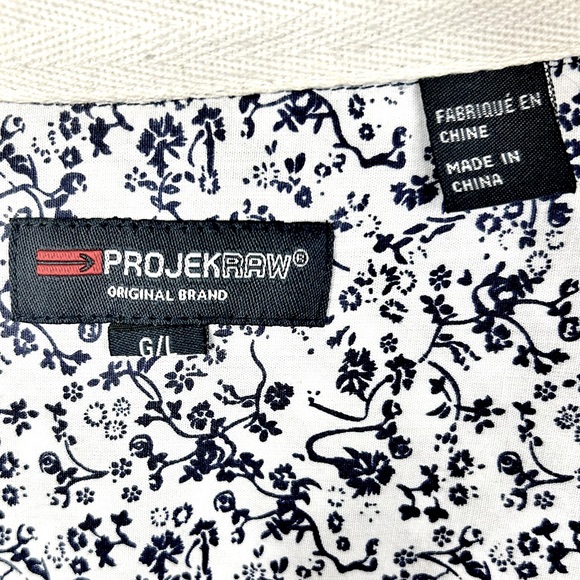 [PROJEKRAW] Men’s Original Brand Large Short Sleeve Plaid Button Down - Picture 2 of 8